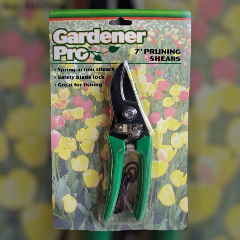 Garden Pro 7" Pruning Shears NEW Safety Blade Lock Trimming Gift